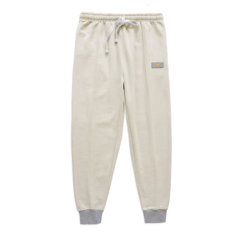 Soft Fleece Joggers - Casual Trousers - Ivory