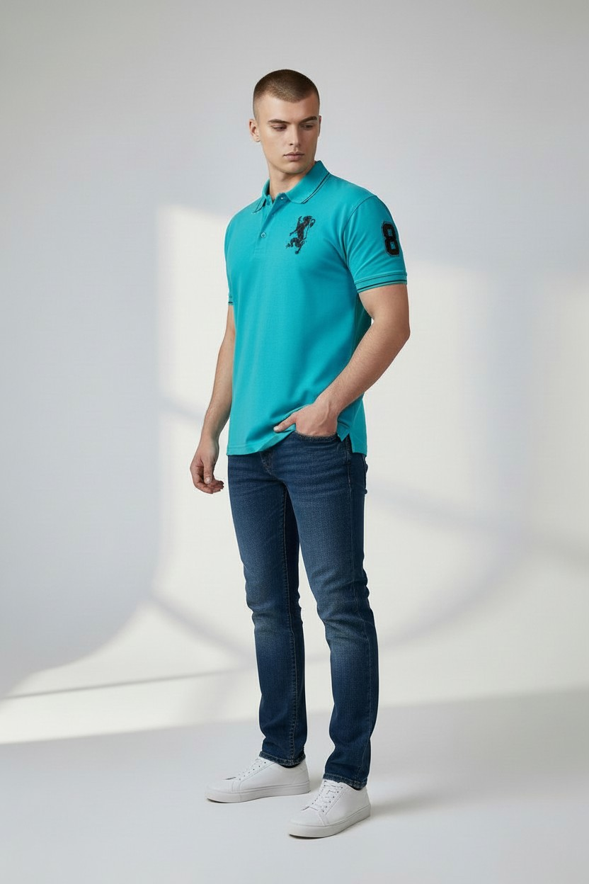 Polo Giordano - Turquoise