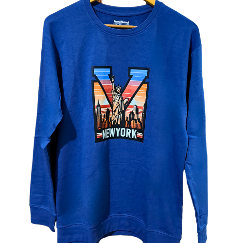 Graphic SweatShirt Blue- NewYork