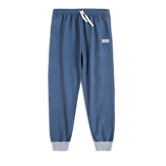 Soft Fleece Joggers - Casual Trousers - Steel Blue