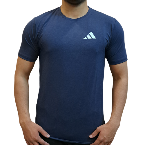 Adidas Cotton Dri-Fit Tee - Navy