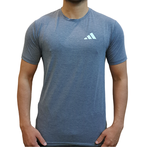 Adidas Cotton Dri-Fit Tee - Ocean Grey