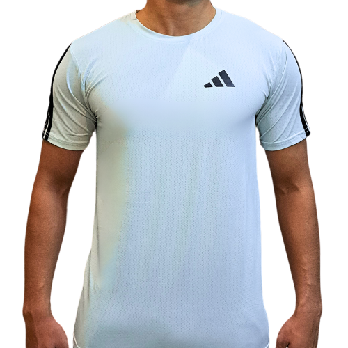 Adidas Dri-Fit Tee Striped- Ice Cream White