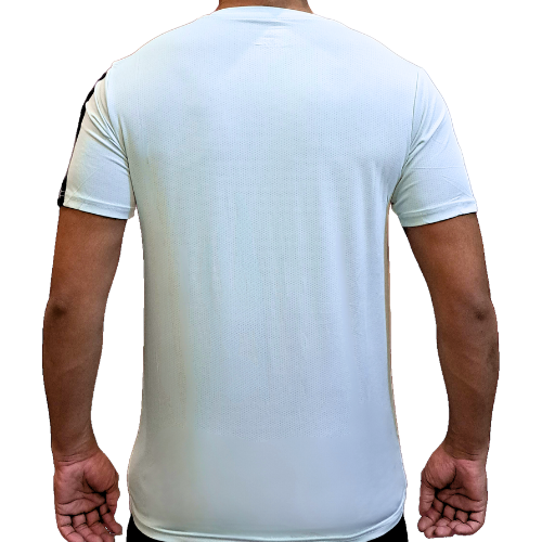 Adidas Dri-Fit Tee Striped- Ice Cream White